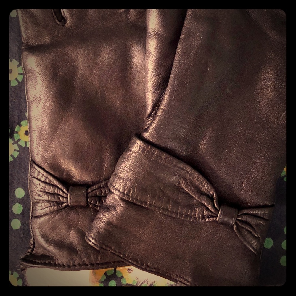 Vintage Fully-Lined Rabbit Hair Leather Gloves